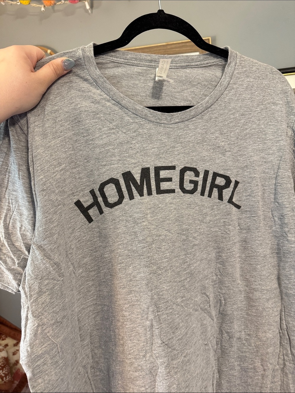 Bella Canvas Gray 'HOMEGIRL' Graphic Tee